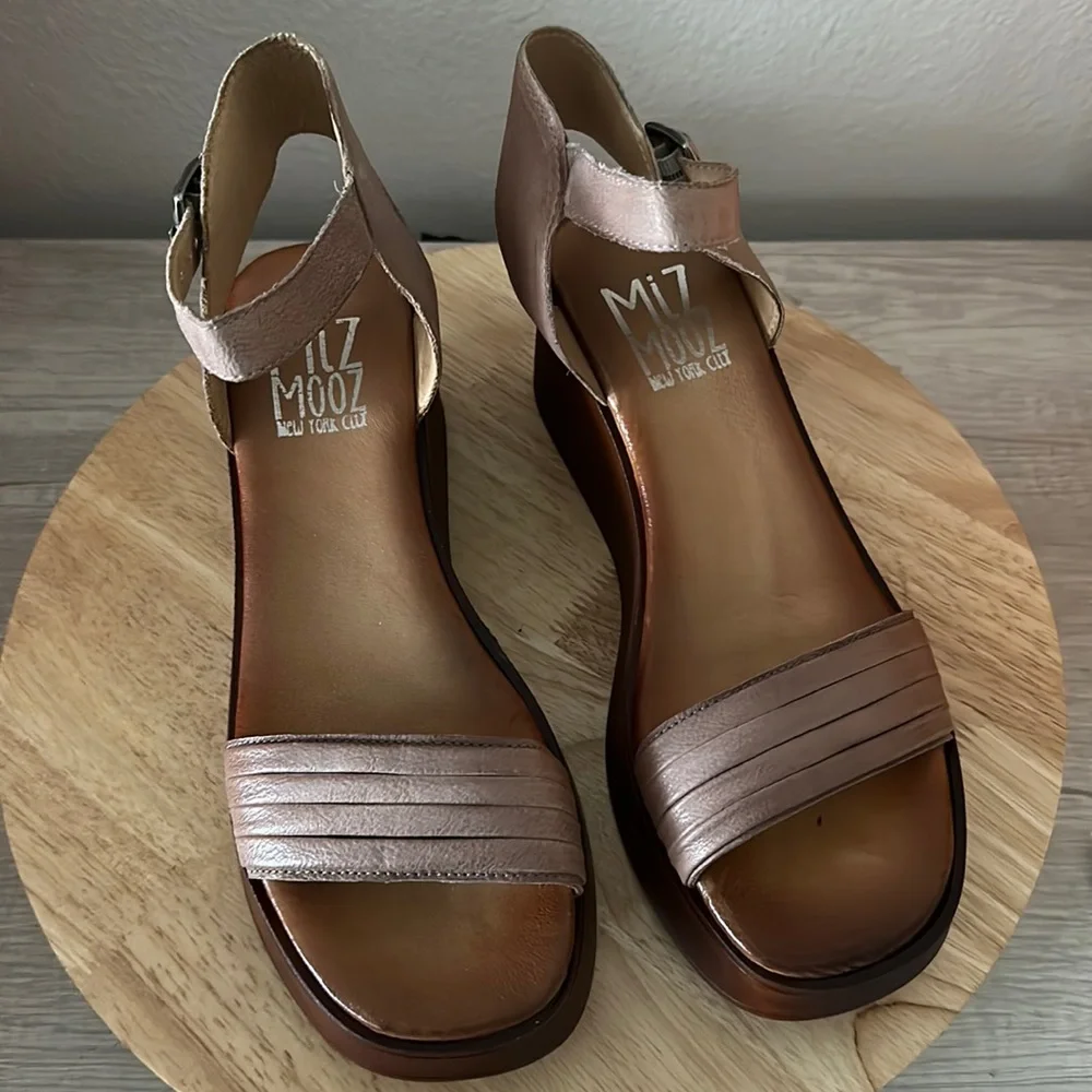 Miz Mooz Leather Platform Wedges - Gwyneth
